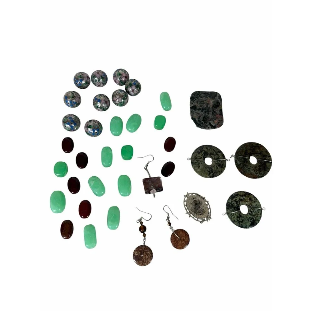 Lot of assorted beads and earrings for Jewelry Making